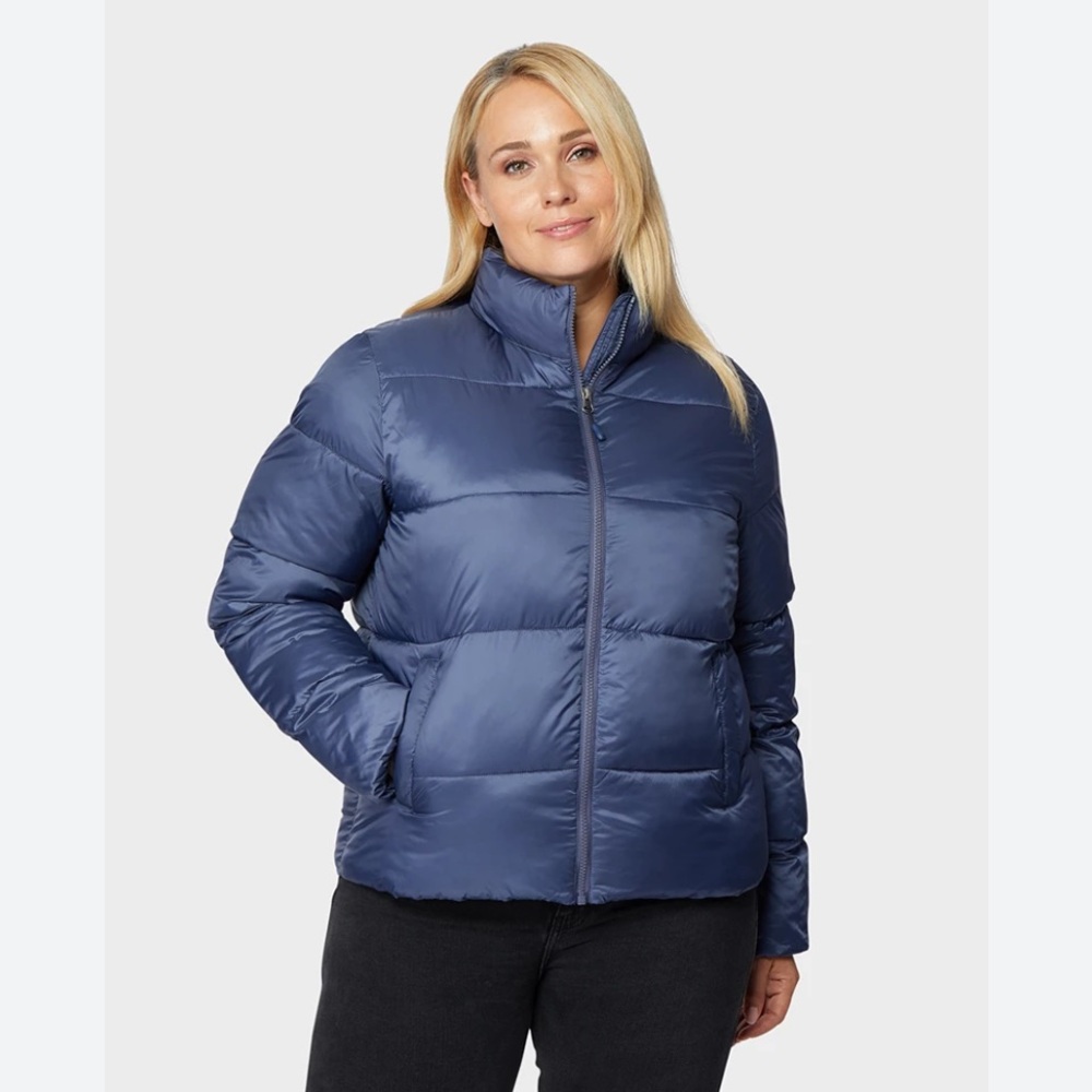 Warm Navy Puffer Jacket size Medium